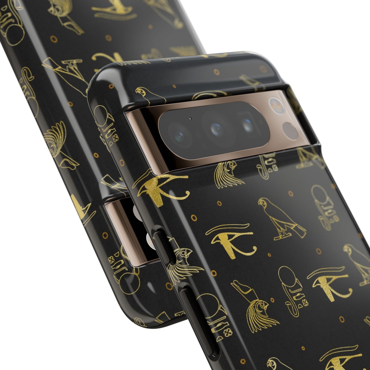 Black Gold Egyptian Google Pixel Tough Cases | African Google Pixel Case | Afrocentric Google Pixel Case | Egyptian Phone Case