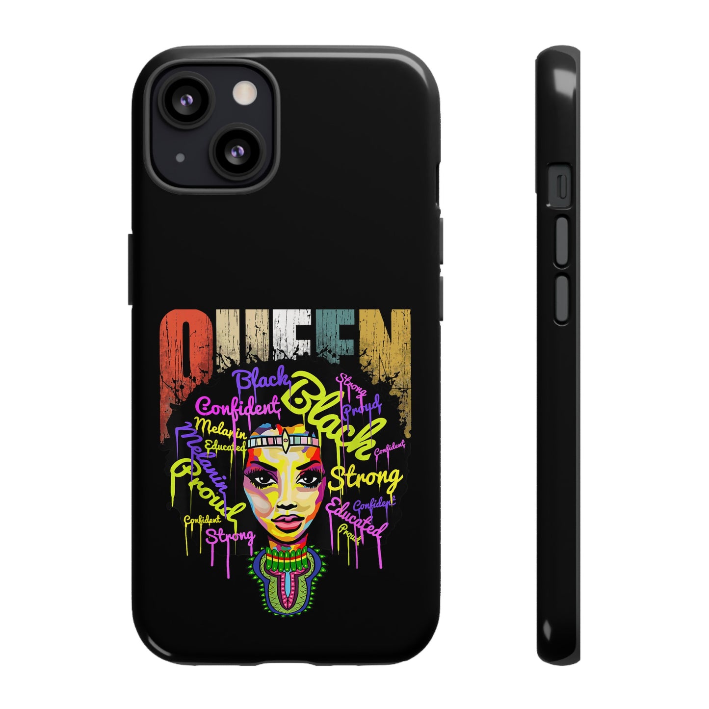 iPhone Black Queen Tough Cases | Ankara iPhone Case | Afrocentric iPhone Case