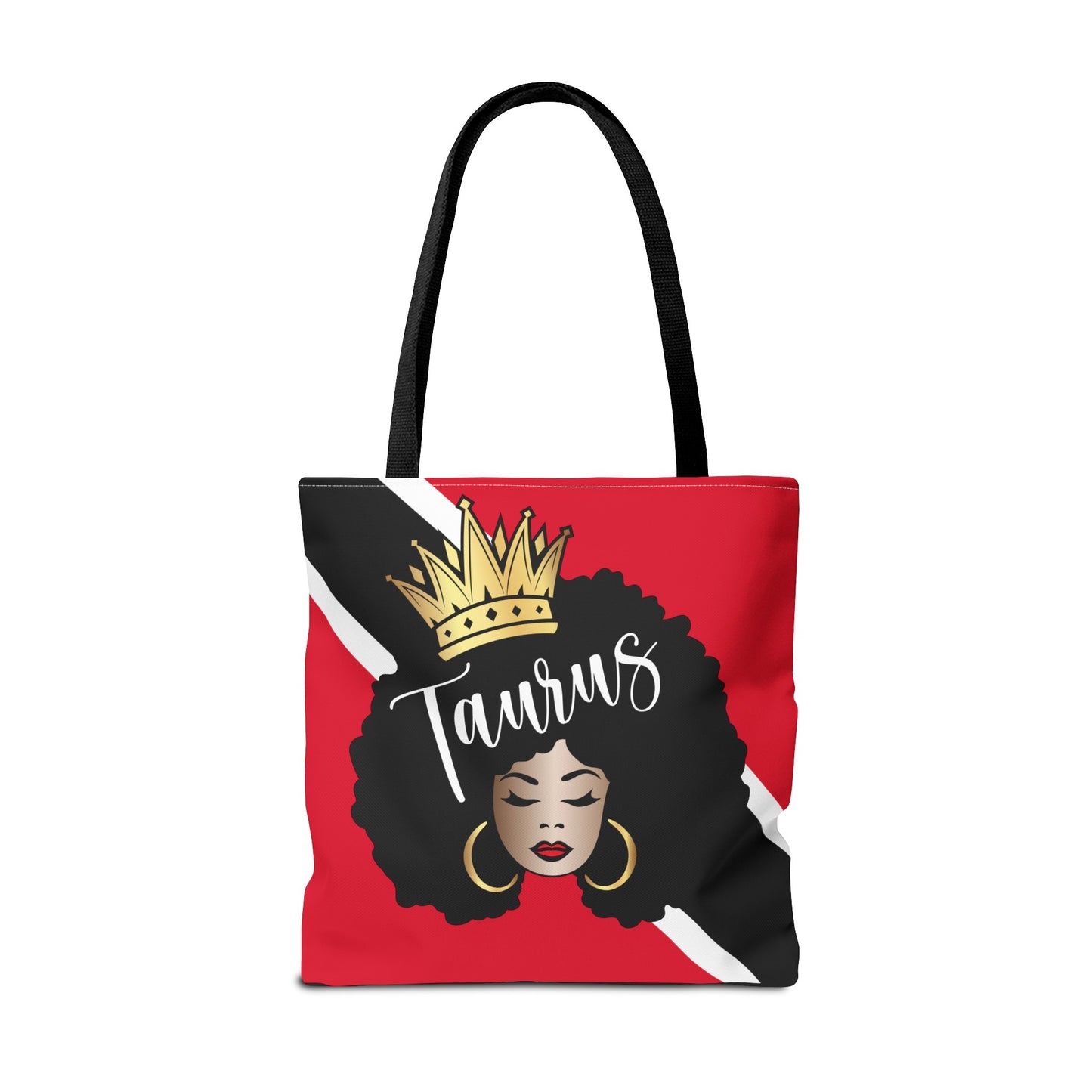 Trinidad Flag African American Woman Tote Bag | African Queen Bag | Black Girl Bag | Taurus  Bag