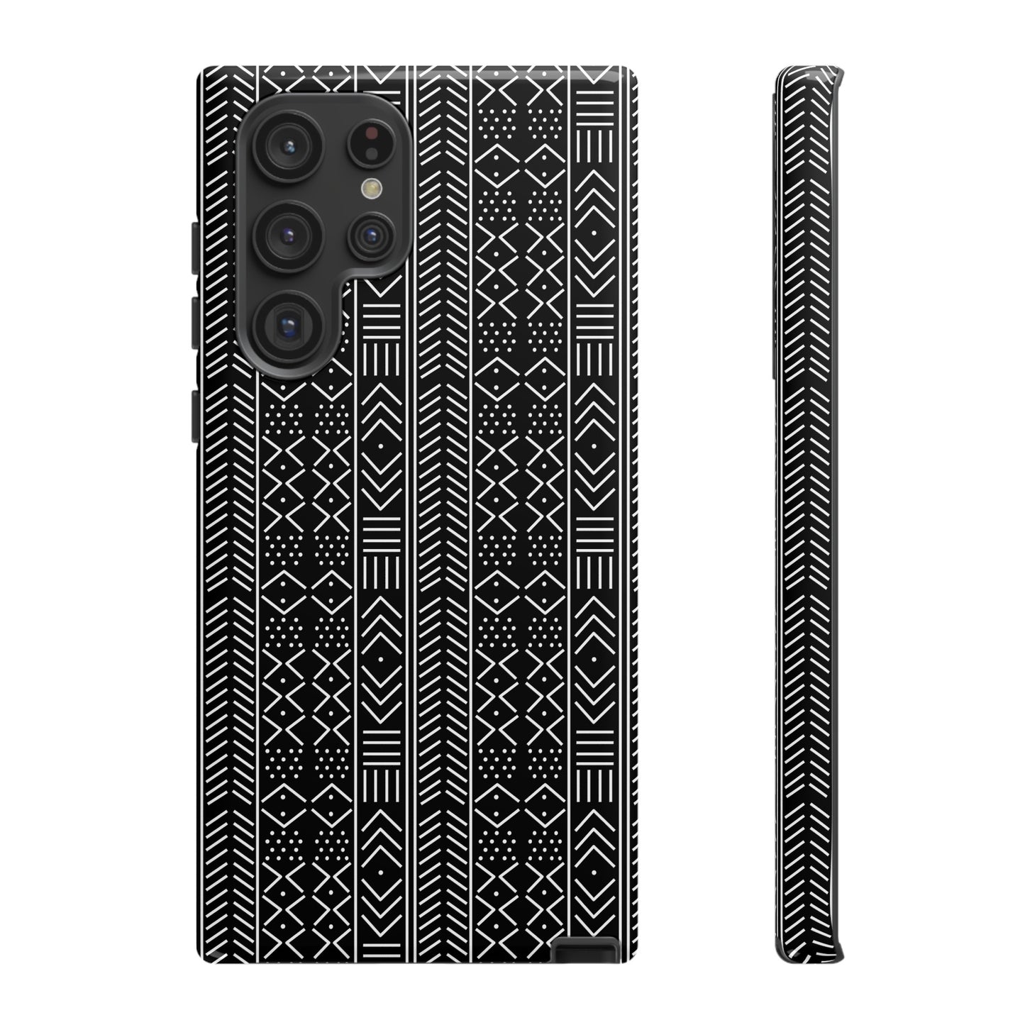 Black & White Mudcloth Samsung Tough Cases | African Samsung Case | Afrocentric Samsung Case