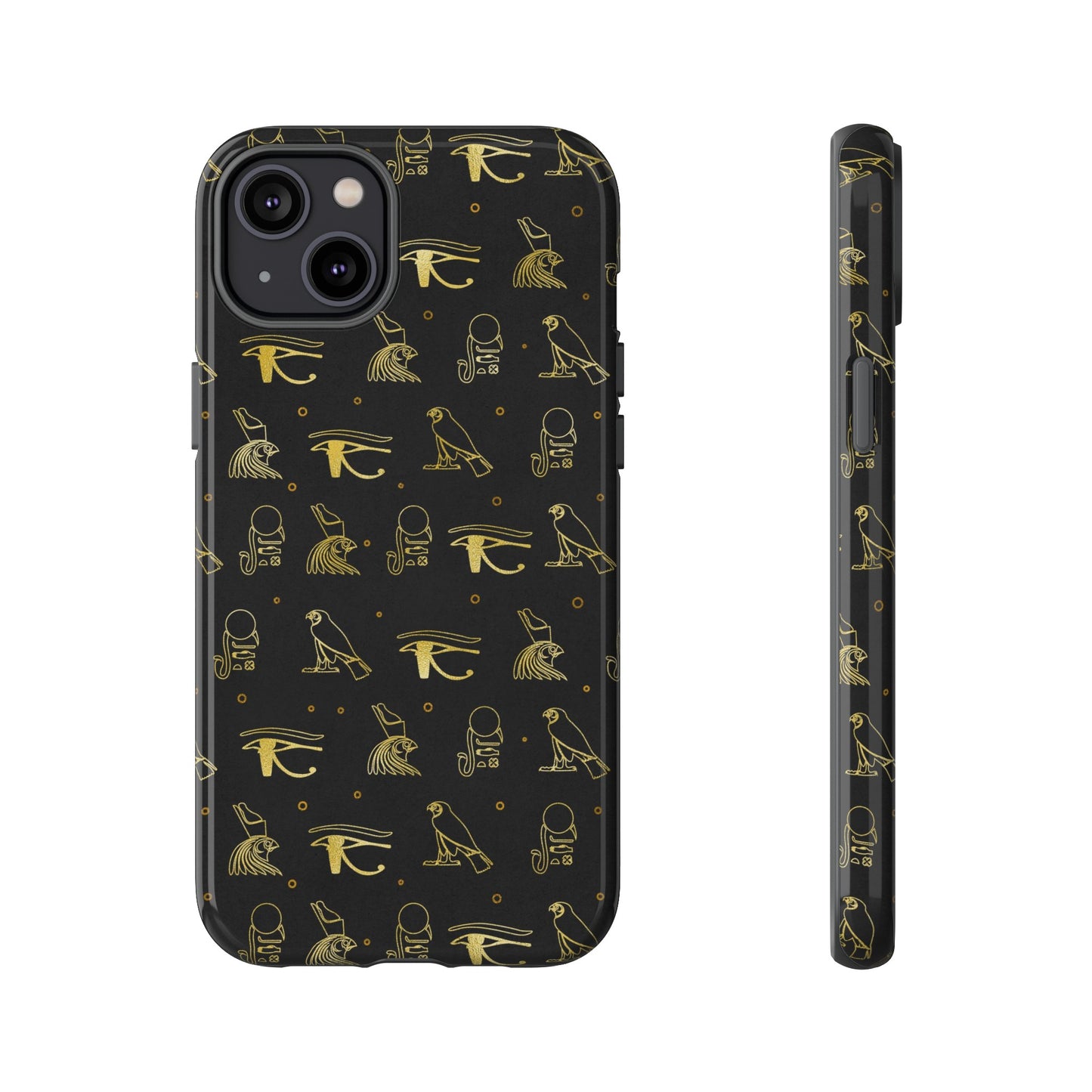 Black Gold Egyptian iPhone Tough Cases | Egyptian iPhone Case | Afrocentric iPhone Case