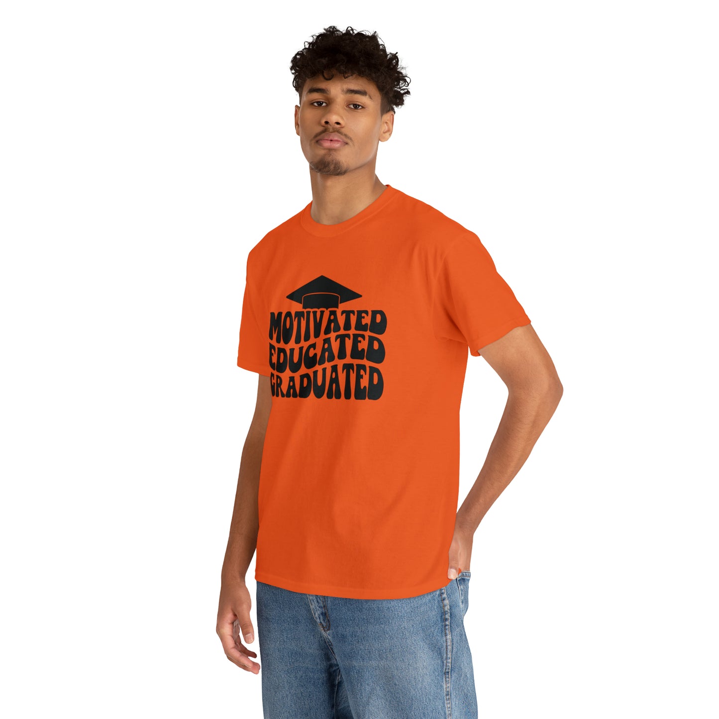 Motivated..Educated..Graduated Cotton Tee