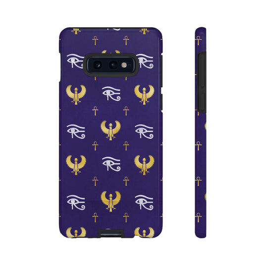 Blue Gold Egyptian Samsung Tough Cases | African Samsung Case | Afrocentric Samsung Case | Egyptian Samsung Case