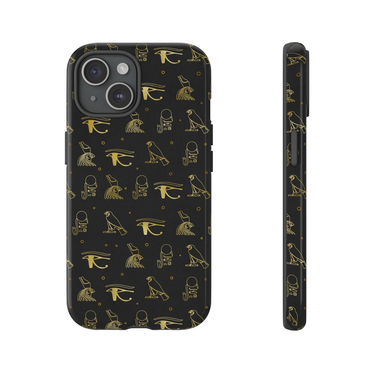 Black Gold Egyptian iPhone Tough Cases | Egyptian iPhone Case | Afrocentric iPhone Case