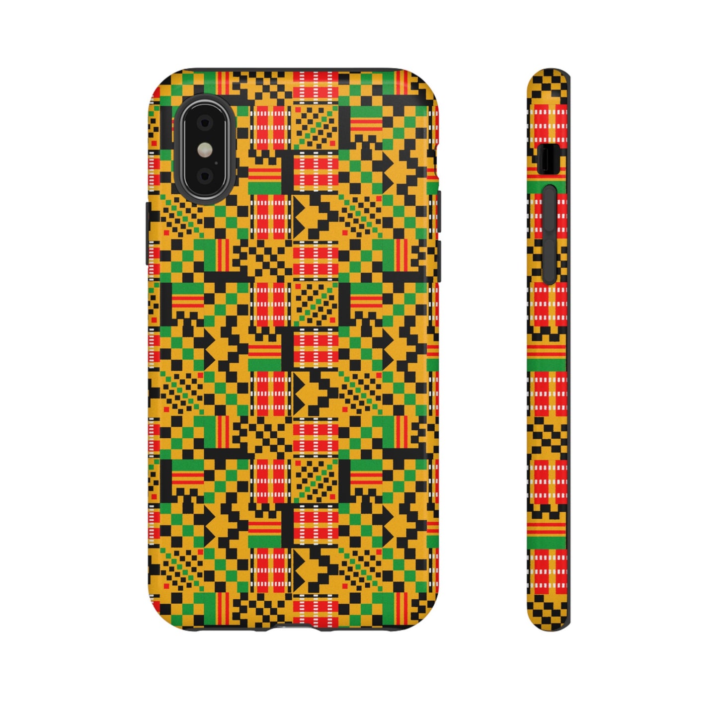 Kente Pattern iPhone Tough Cases | African iPhone Case | Afrocentric iPhone Case