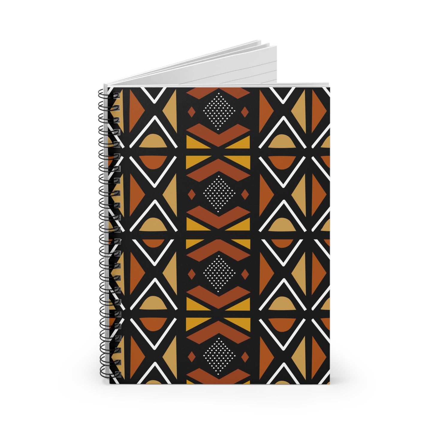 Mudcloth Spiral Notebook - Ruled Line