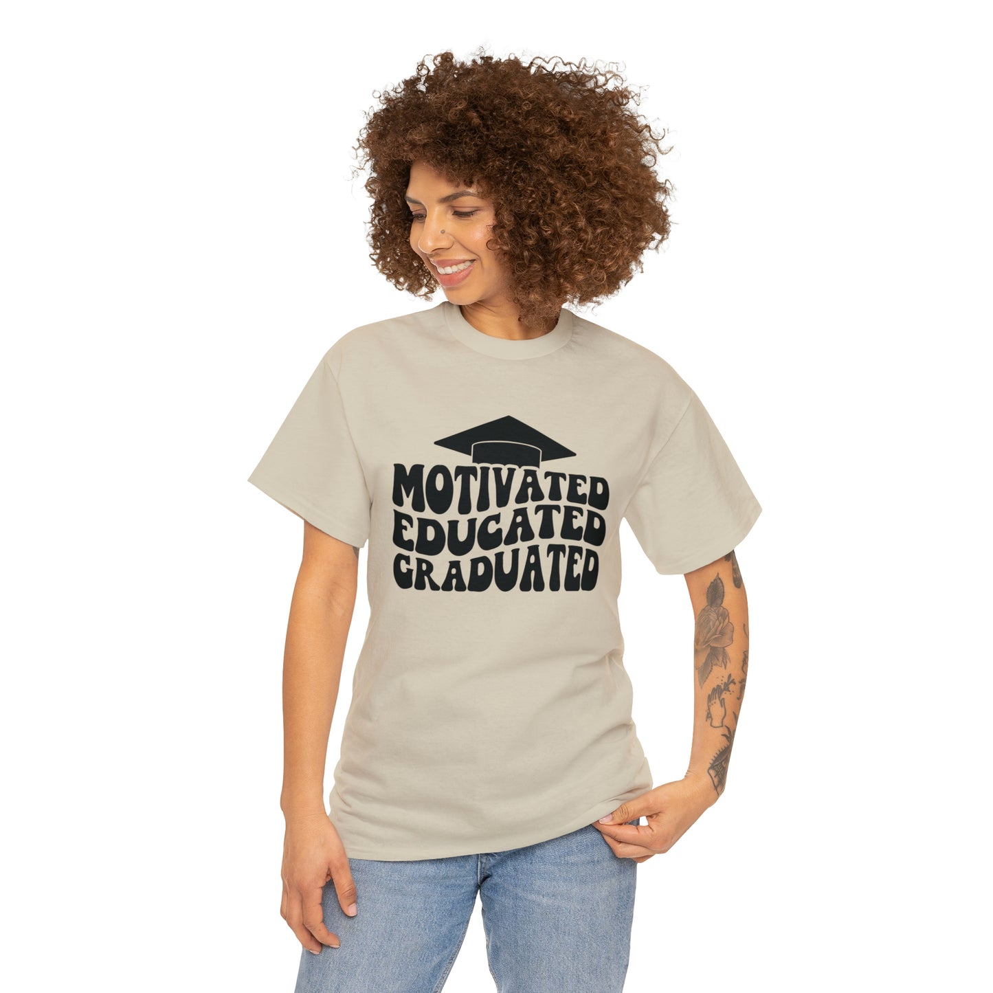 Motivated..Educated..Graduated Cotton Tee