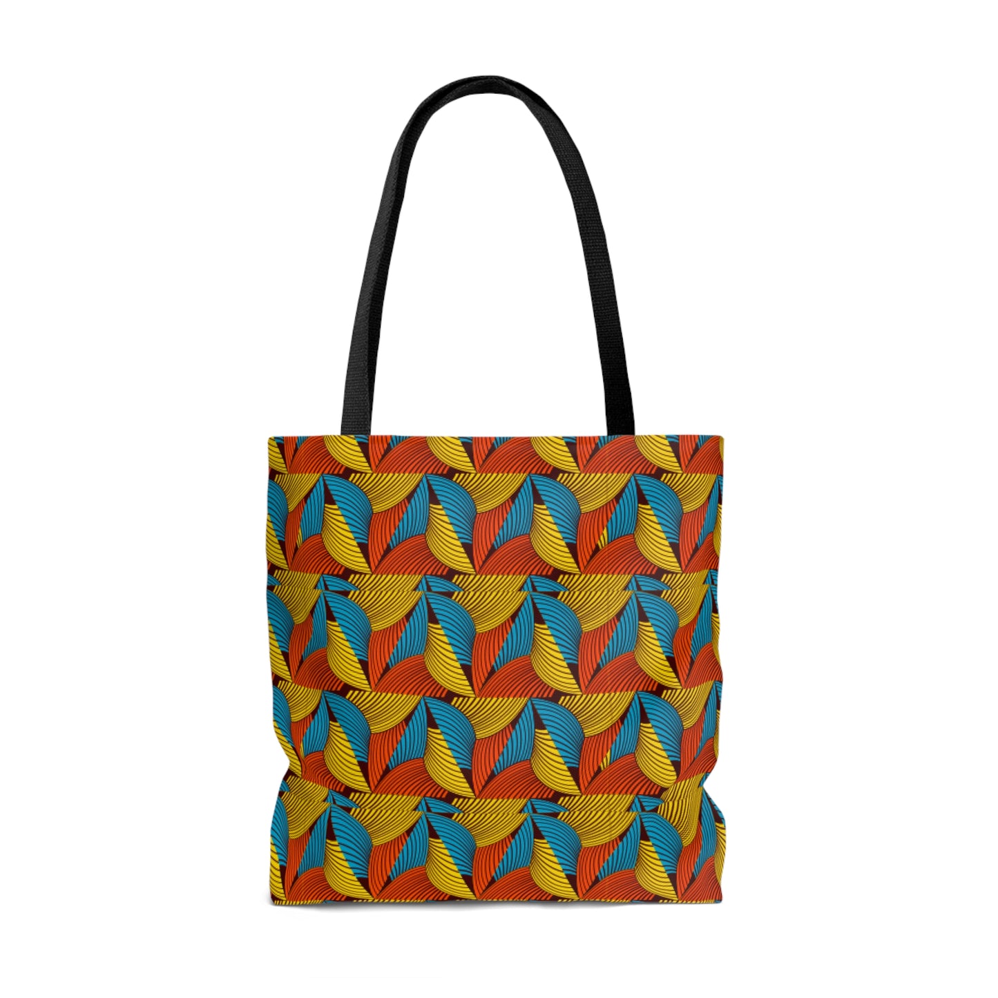 Orange Ankara Tote Bag