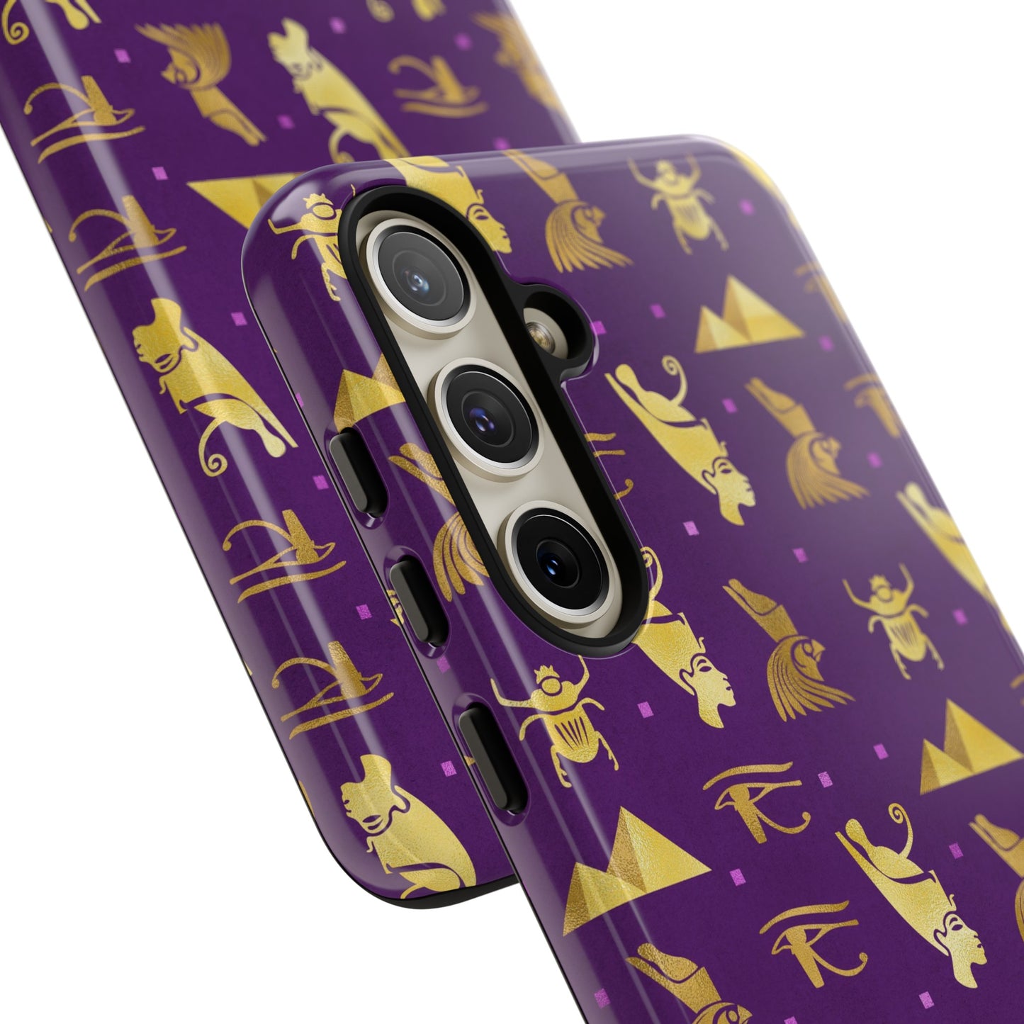 Purple and Gold Egyptian Samsung Tough Cases | African Samsung Case | Afrocentric Samsung Case | Egyptian Samsung Case