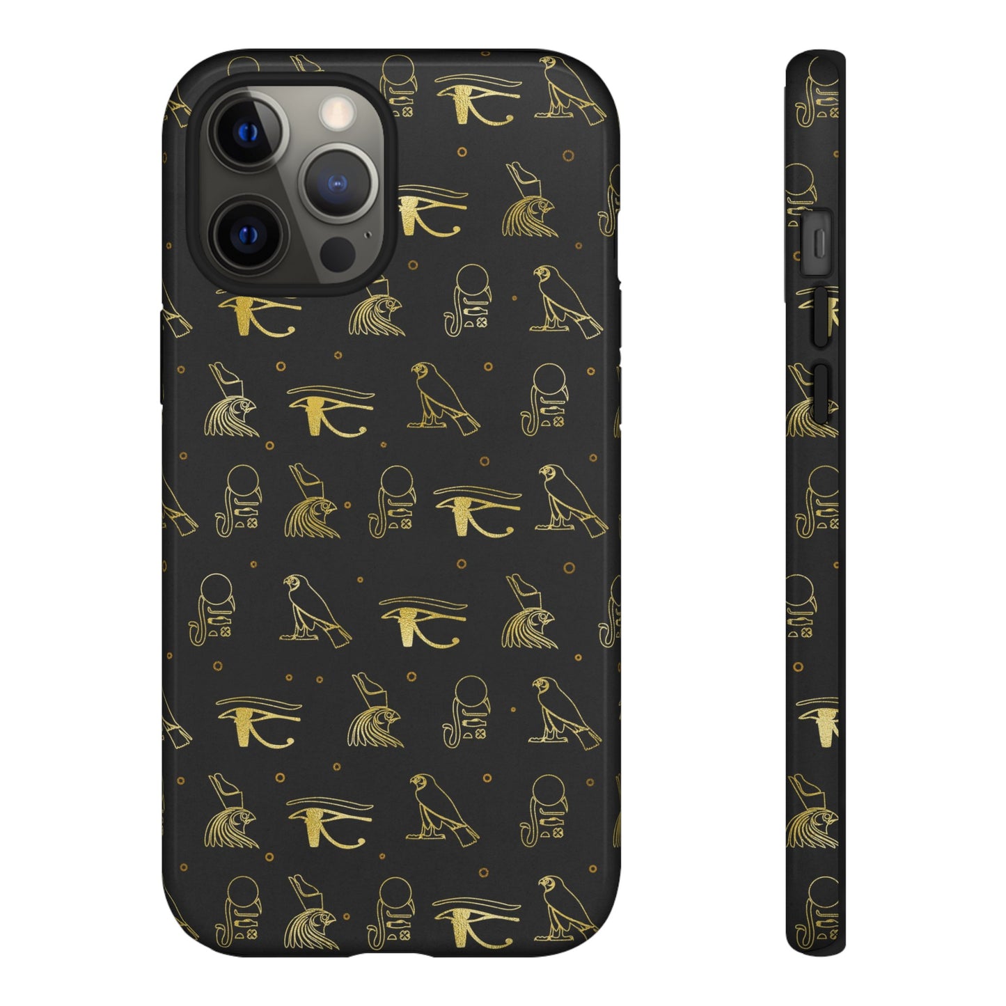 Black Gold Egyptian iPhone Tough Cases | Egyptian iPhone Case | Afrocentric iPhone Case
