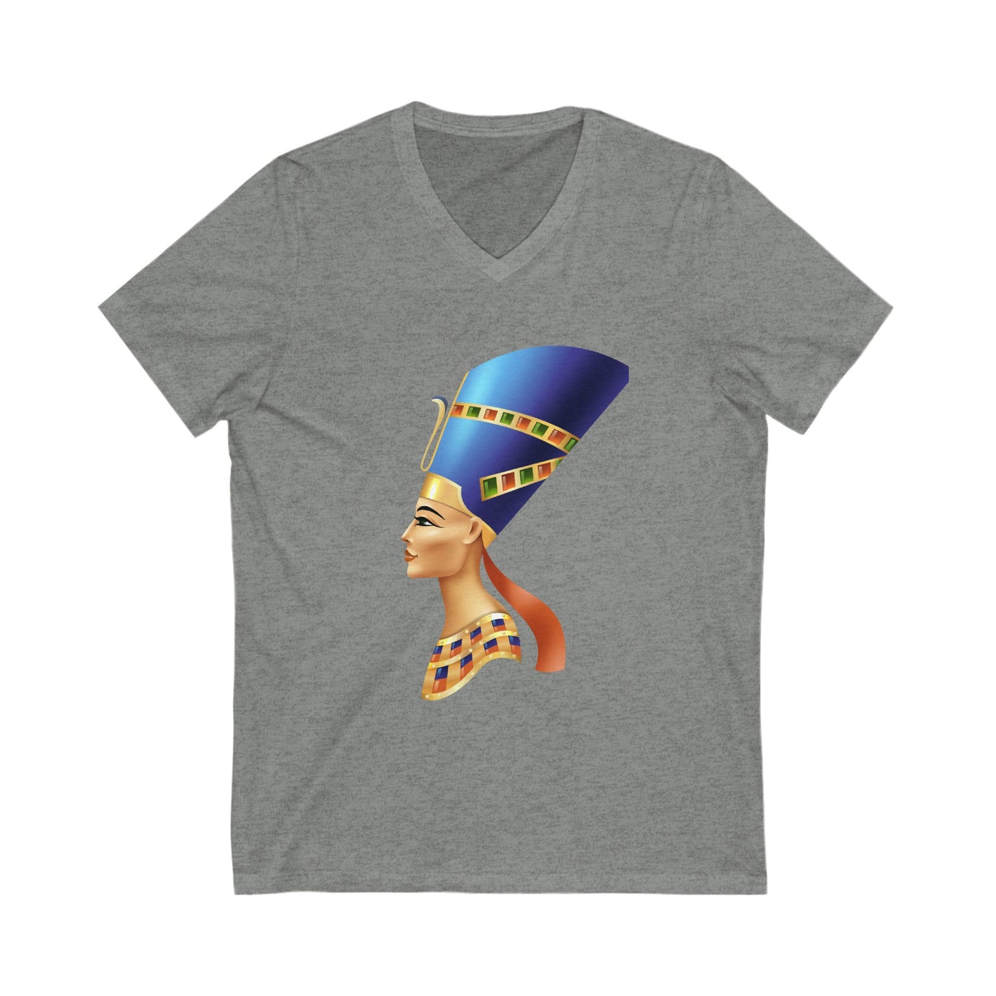 Nefertiti Unisex Jersey V-Neck Tee