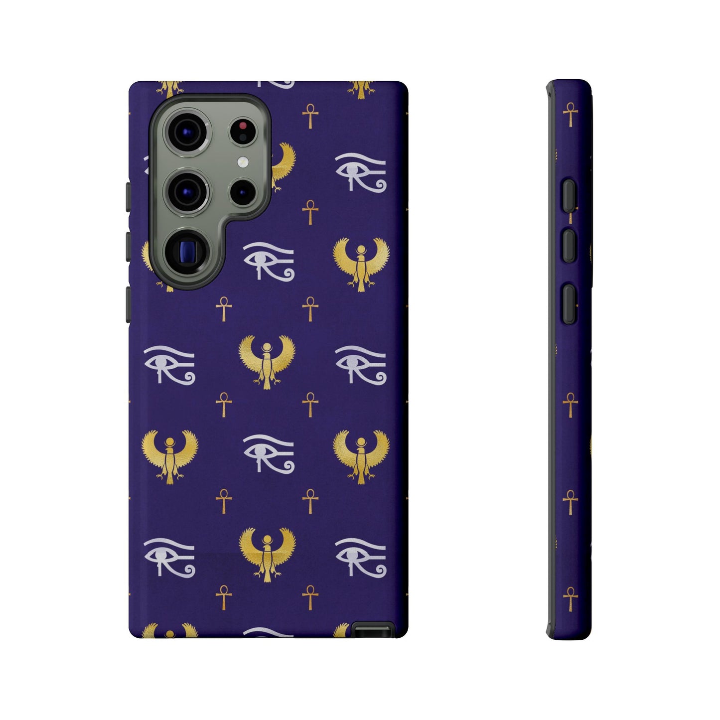 Blue Gold Egyptian Samsung Tough Cases | African Samsung Case | Afrocentric Samsung Case | Egyptian Samsung Case