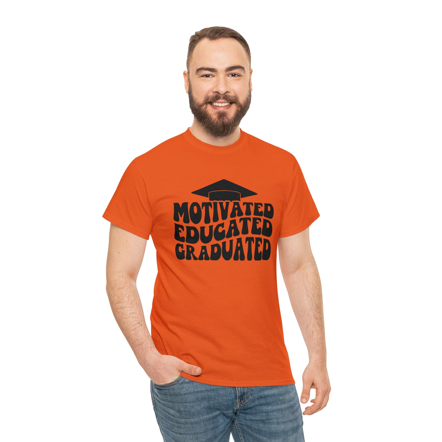 Motivated..Educated..Graduated Cotton Tee