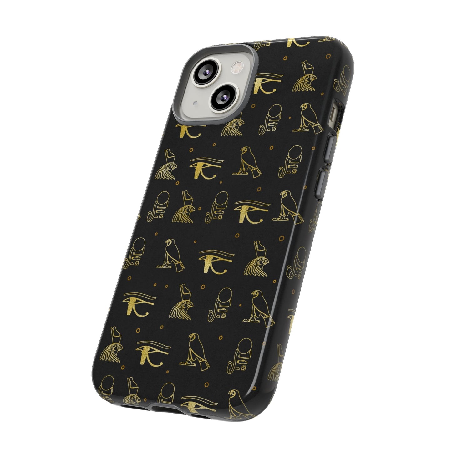 Black Gold Egyptian iPhone Tough Cases | Egyptian iPhone Case | Afrocentric iPhone Case