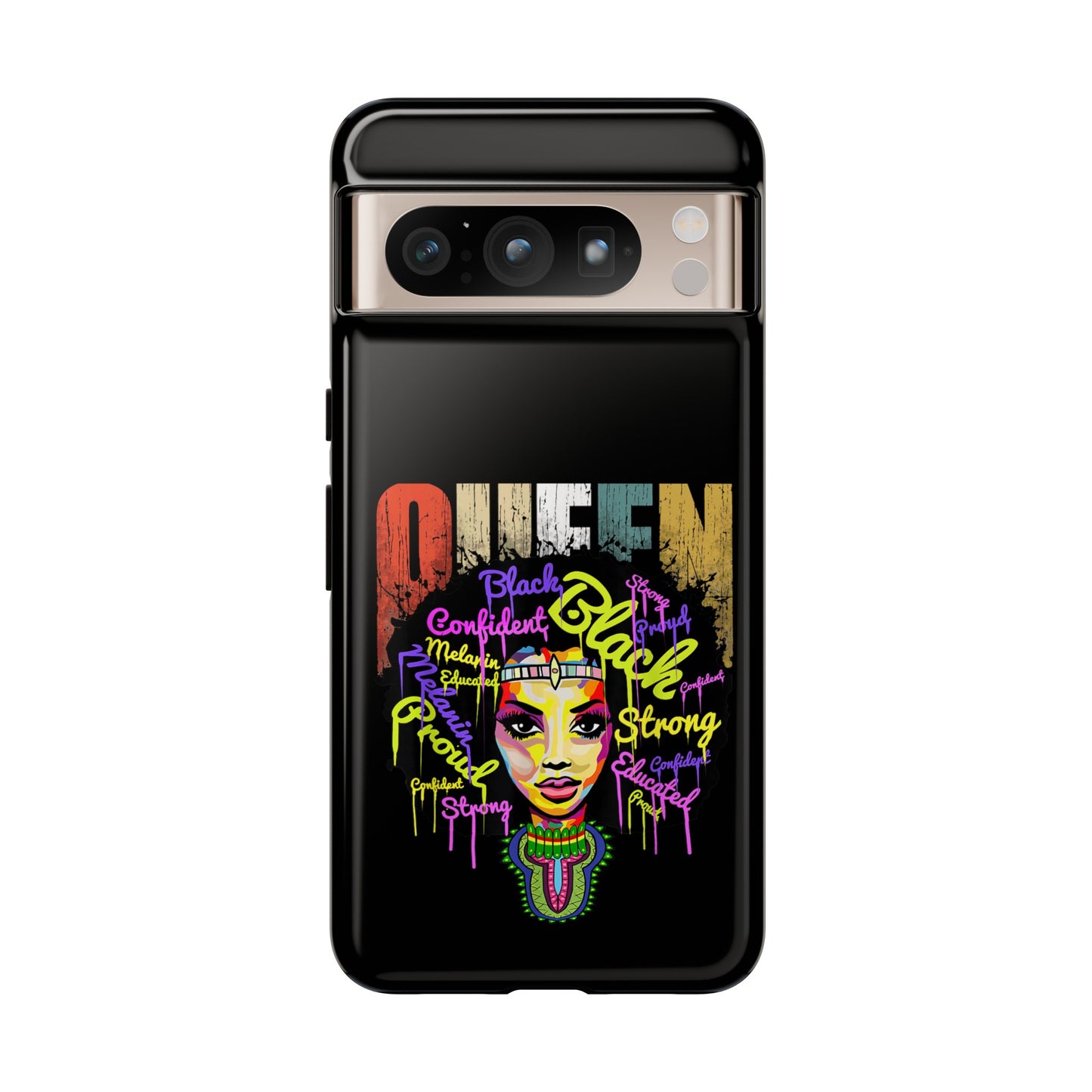 Black Queen Google Pixel Tough Cases | African Google Pixel Case | Afrocentric Google Pixel Case