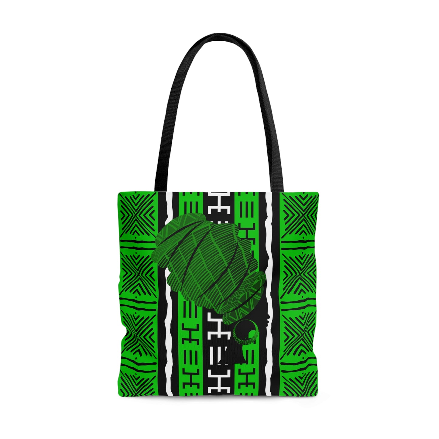 Green Mudcloth  Tote Bag