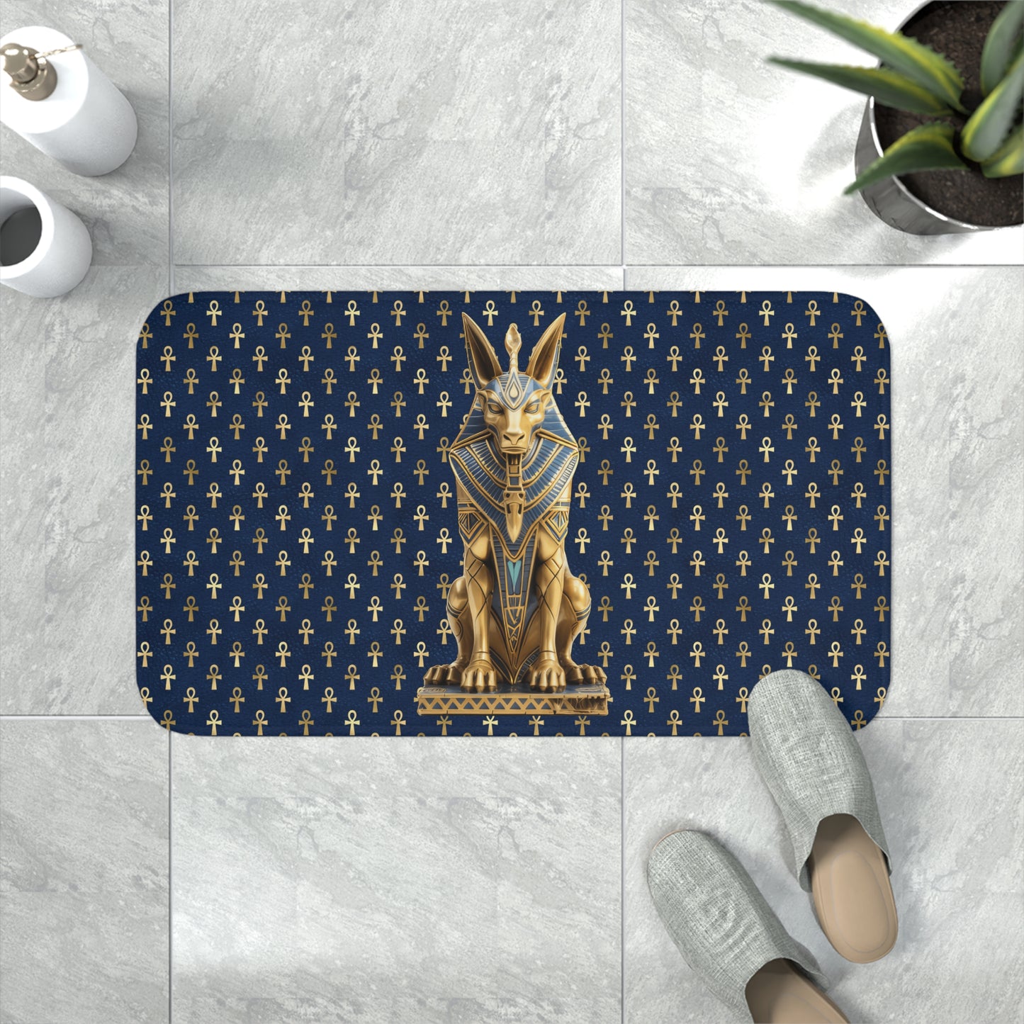 Anubis Egyptian Memory Foam Bath Mat