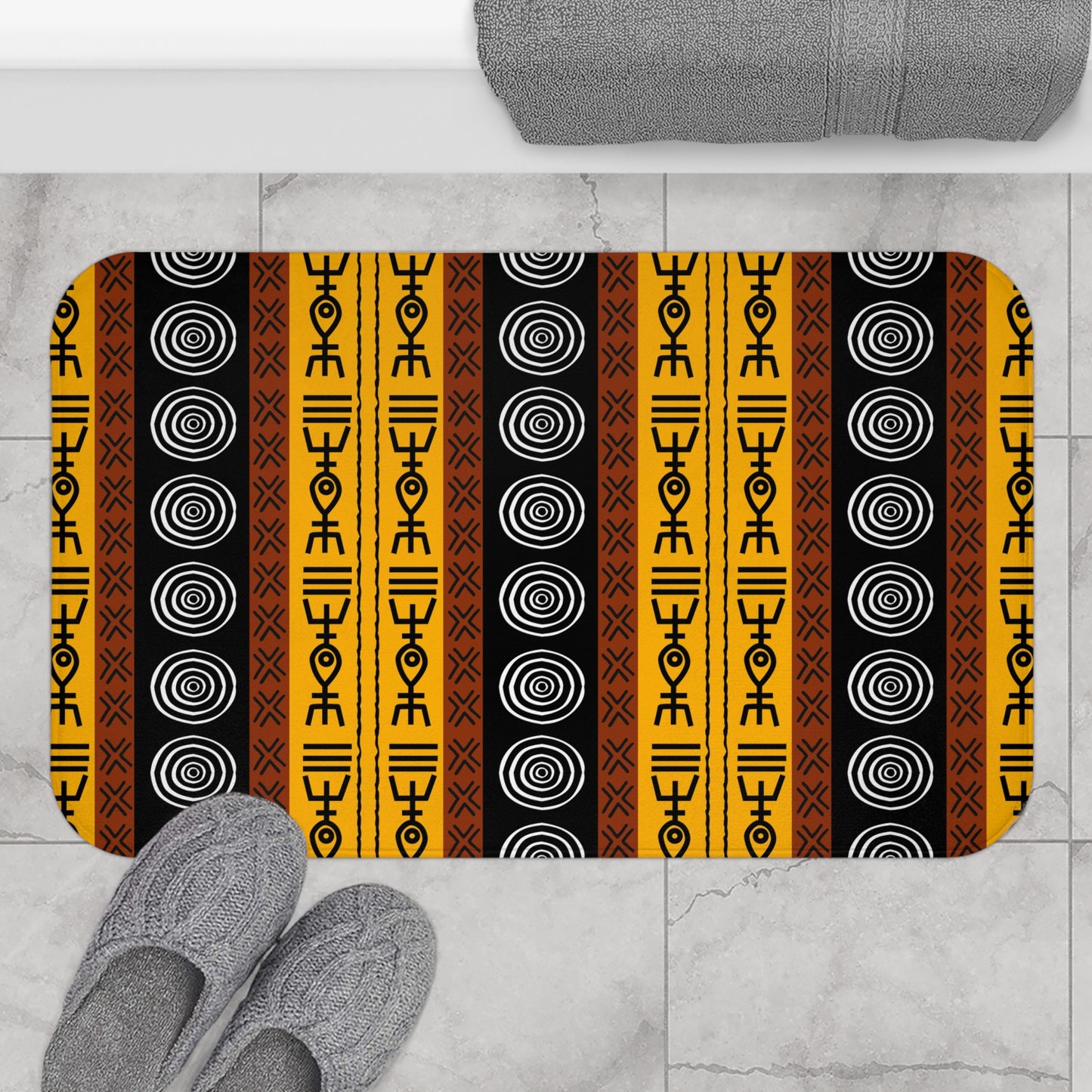 Tribal Mudcloth Bath Mat