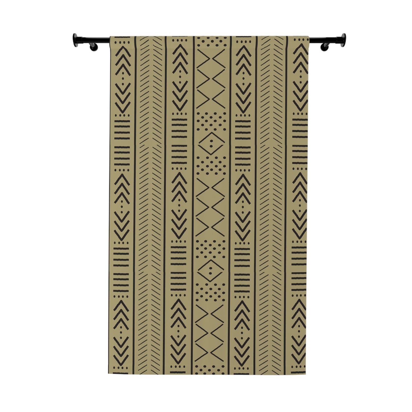 50× 84 Mudcloth Inspired Blackout Window Curtains (1 Piece ) Beige