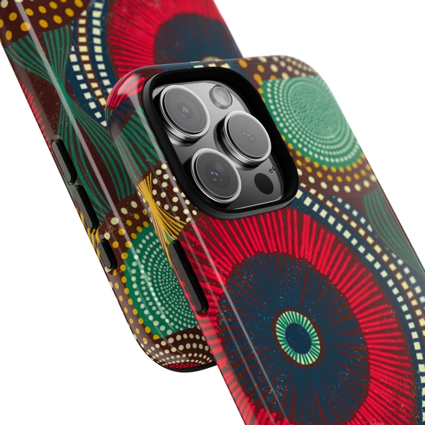 Ankara Pattern Phone Case, Stylish Mobile Cover, Unique Gift for Tech Lovers, Modern Design, Holiday Present