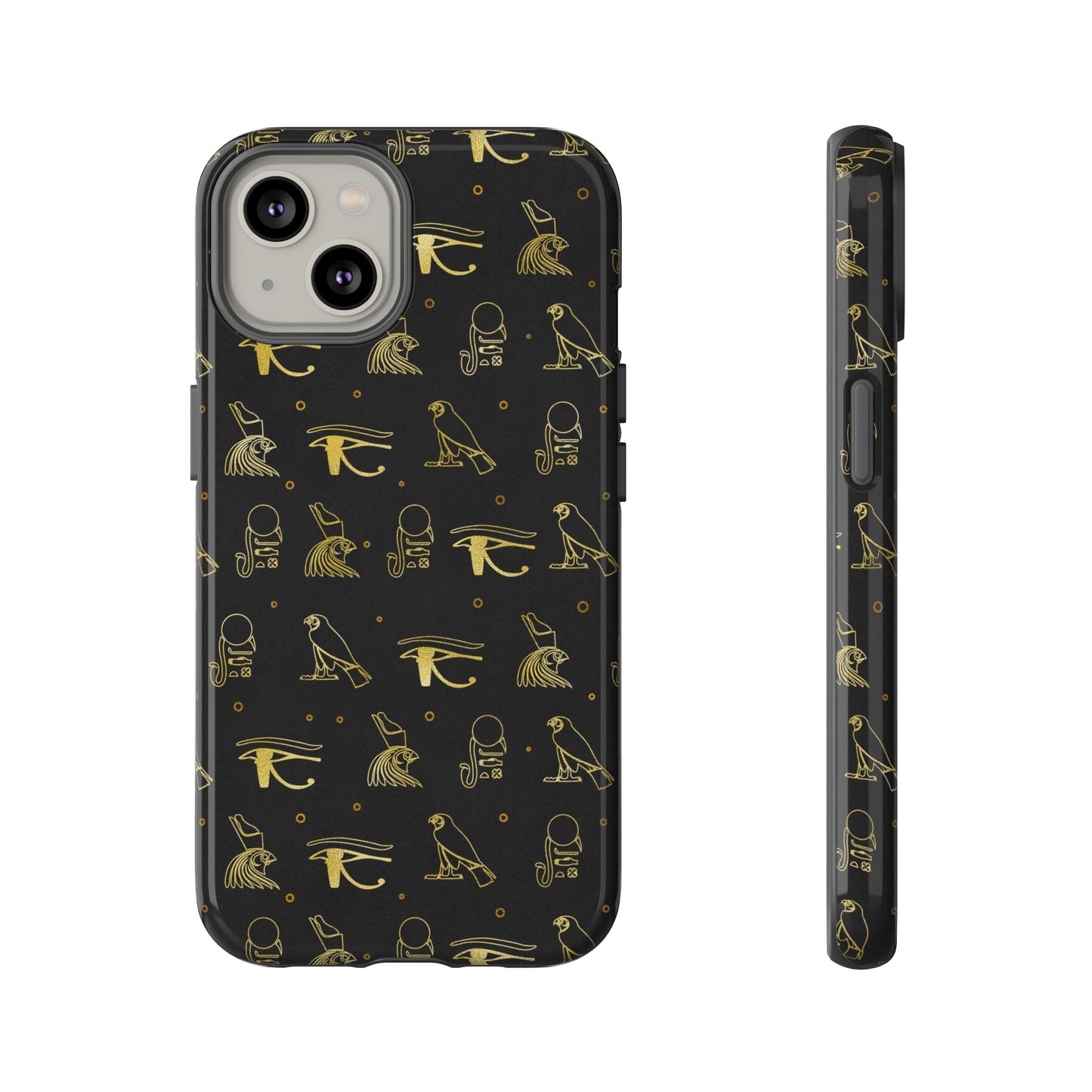 Black Gold Egyptian iPhone Tough Cases | Egyptian iPhone Case | Afrocentric iPhone Case