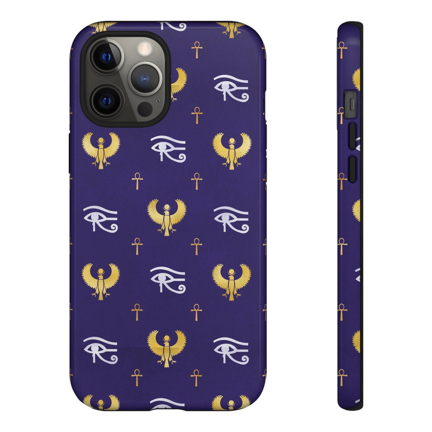 Blue Gold Egyptian iPhone Tough Cases | Egyptian iPhone Case | Afrocentric iPhone Case