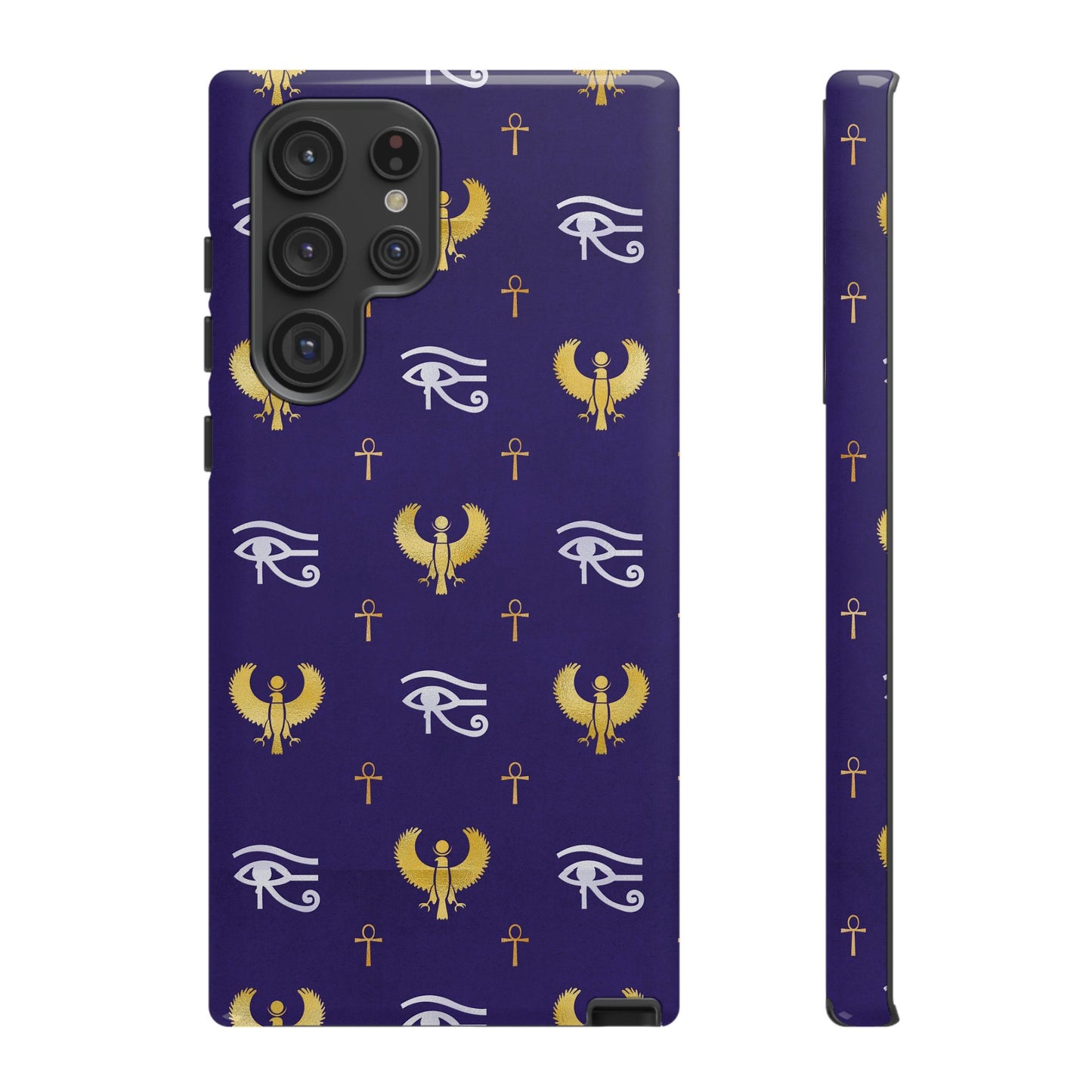 Blue Gold Egyptian Samsung Tough Cases | African Samsung Case | Afrocentric Samsung Case | Egyptian Samsung Case