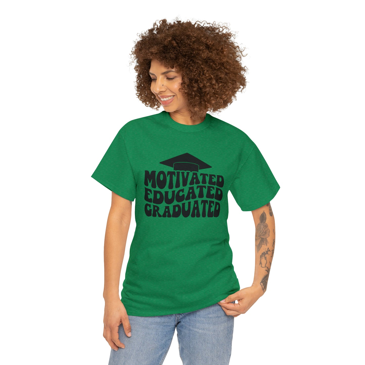 Motivated..Educated..Graduated Cotton Tee