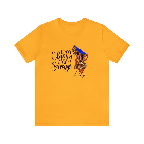 Kente Classy Savage Personalized Tee