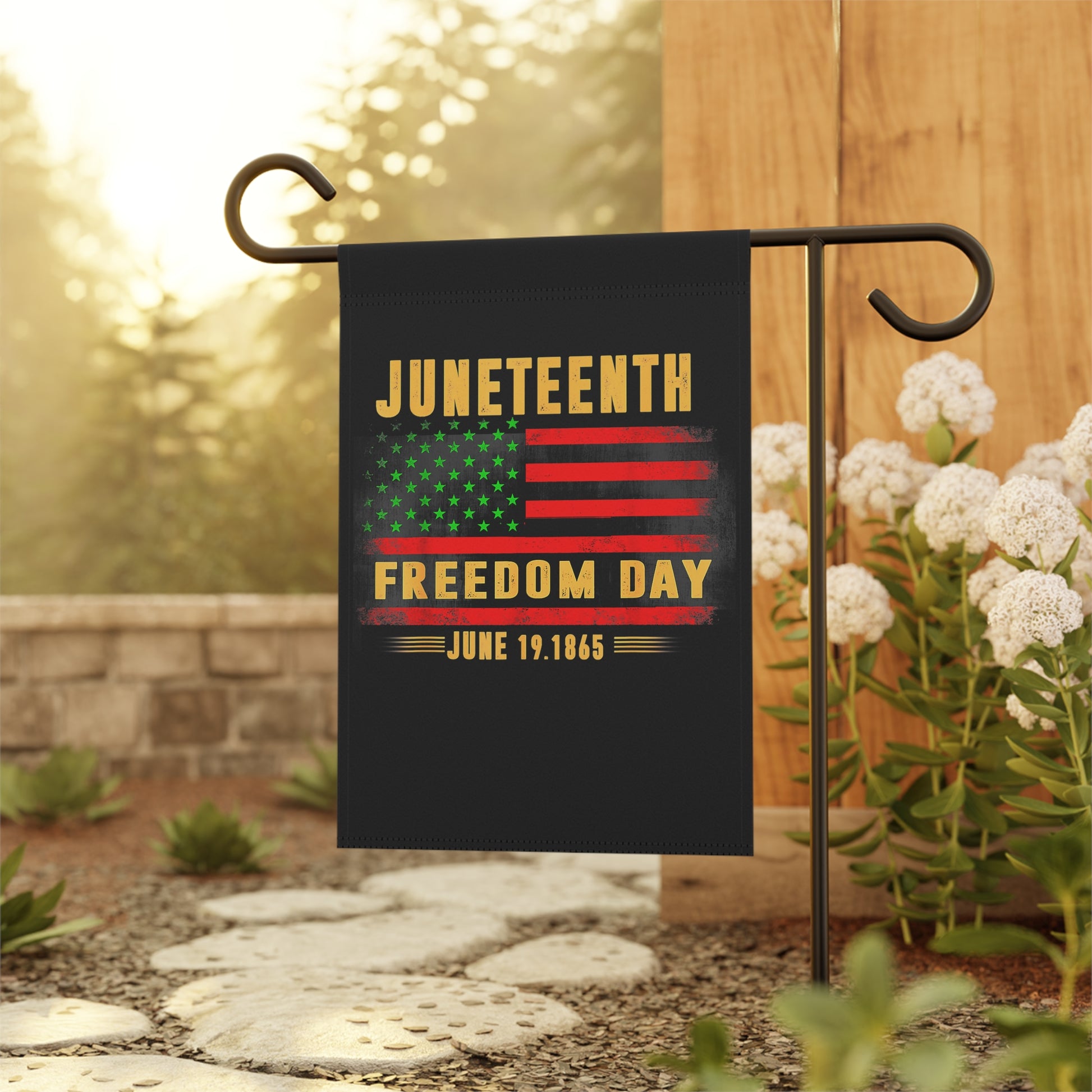 Juneteenth Freedom Day Garden & House Banner