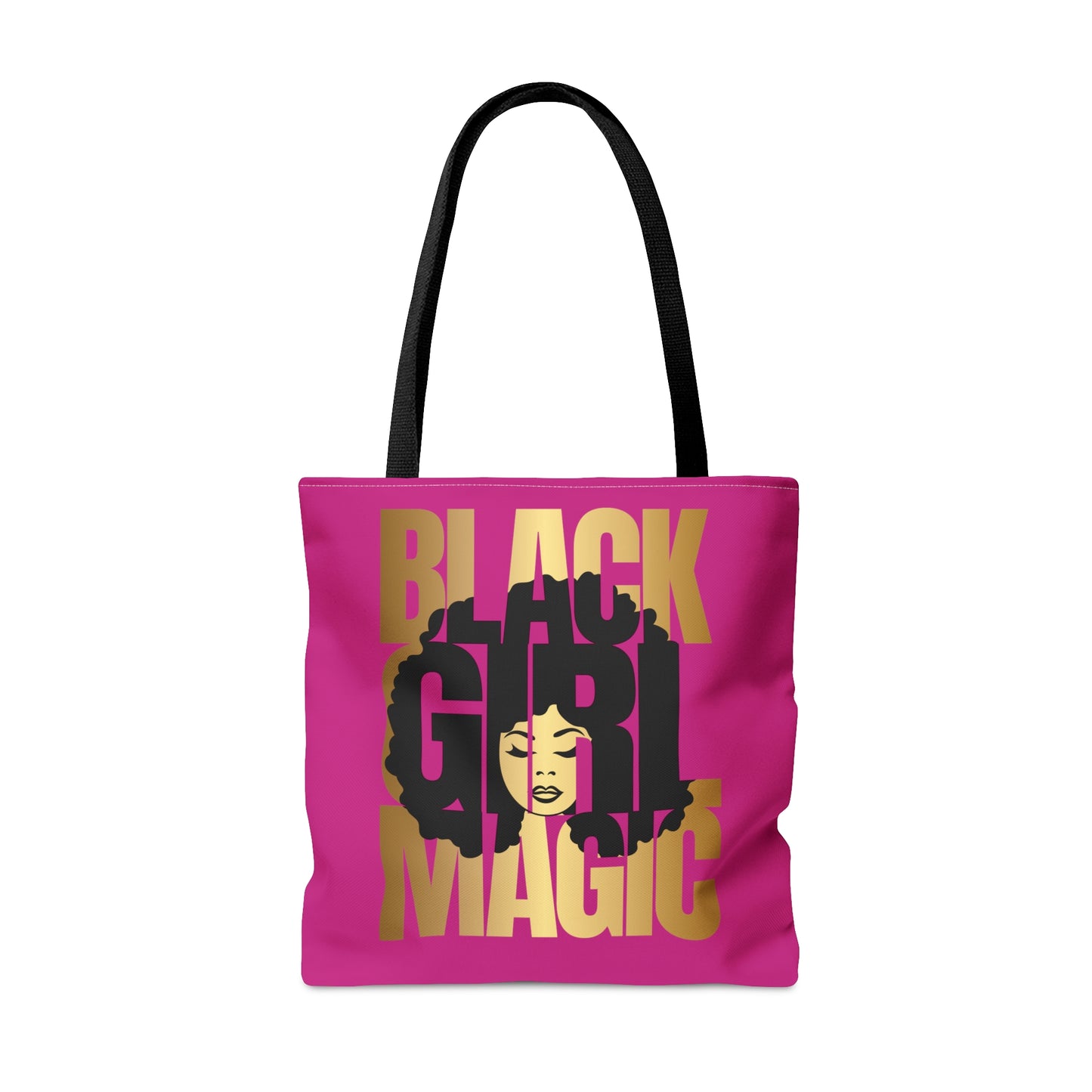 Pink Black Girl Magic Tote Bag