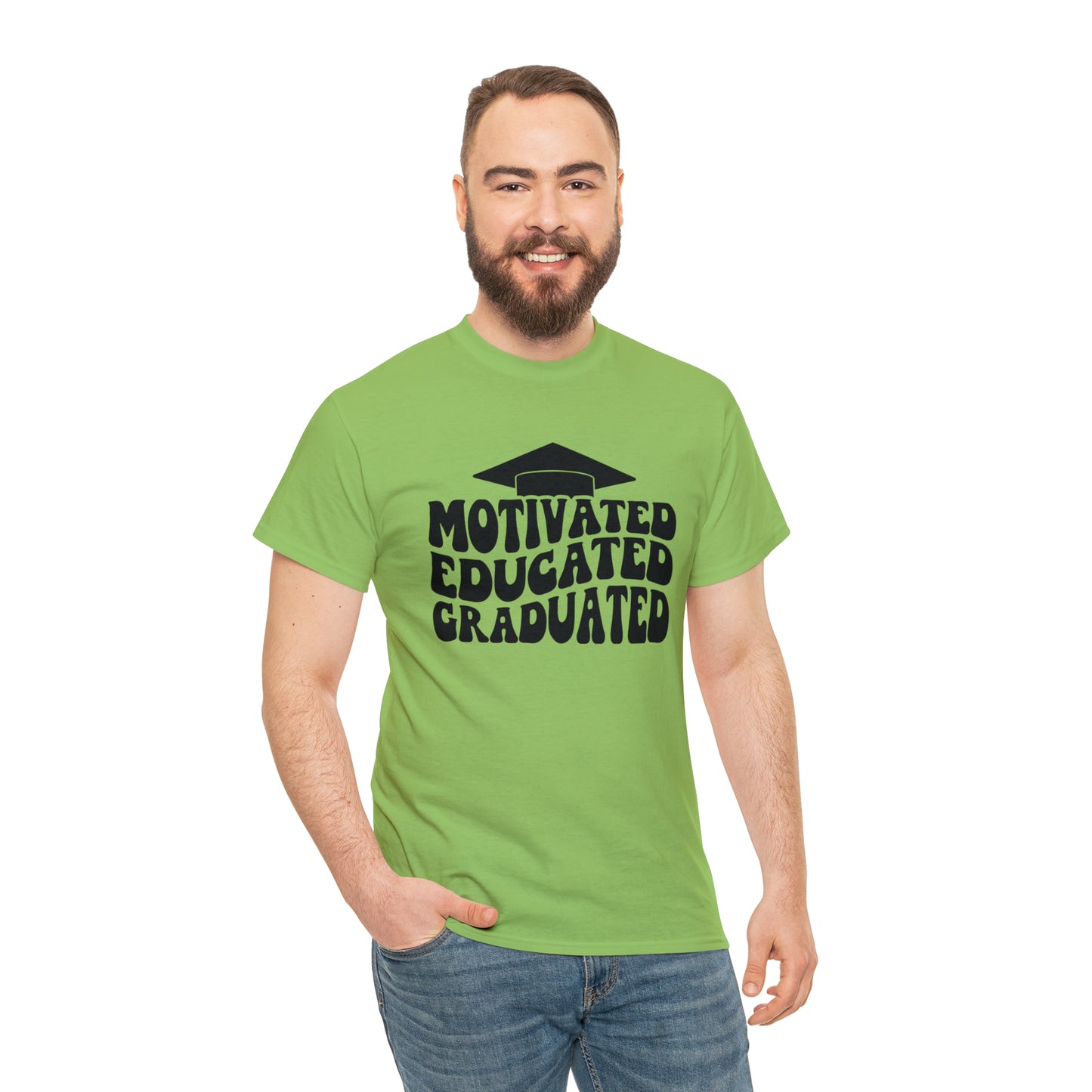 Motivated..Educated..Graduated Cotton Tee
