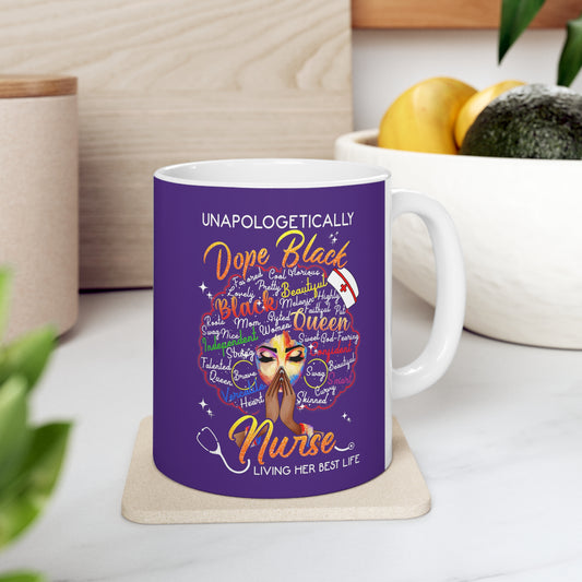 Purple Dope Black Nurse Coffee Mug 11oz
