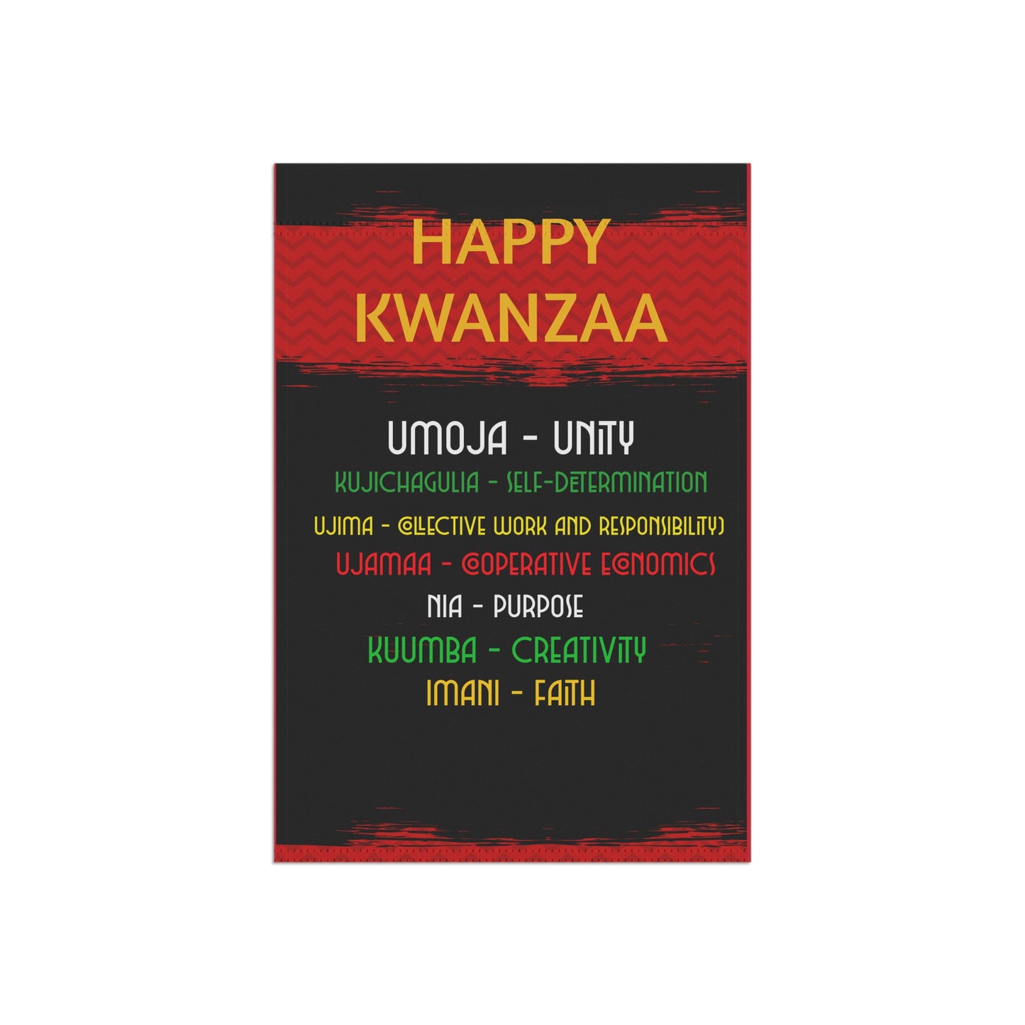 Kwanzaa Garden & House Banner
