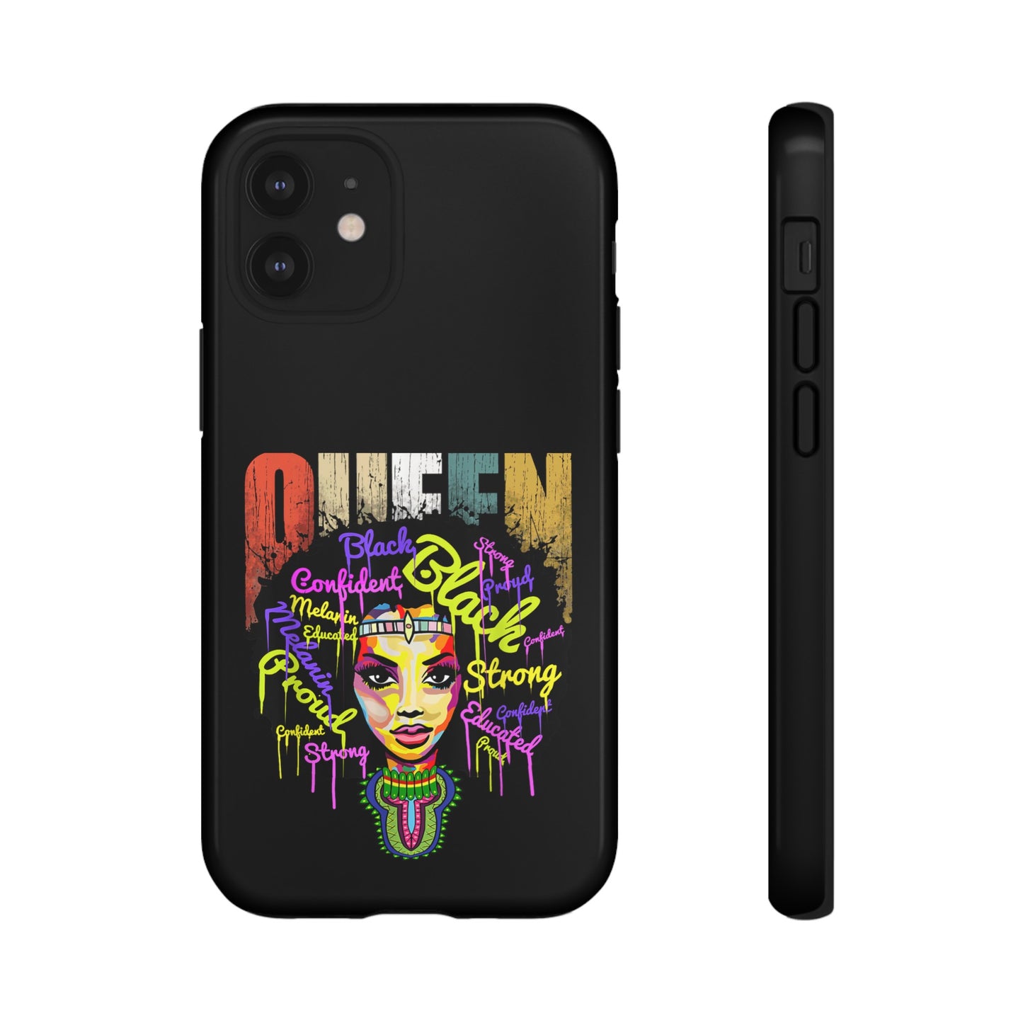 iPhone Black Queen Tough Cases | Ankara iPhone Case | Afrocentric iPhone Case