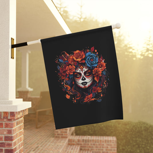 Dia De Muerto Home Flag | House Banner | Yard Gifts | Yard Flag | Banners