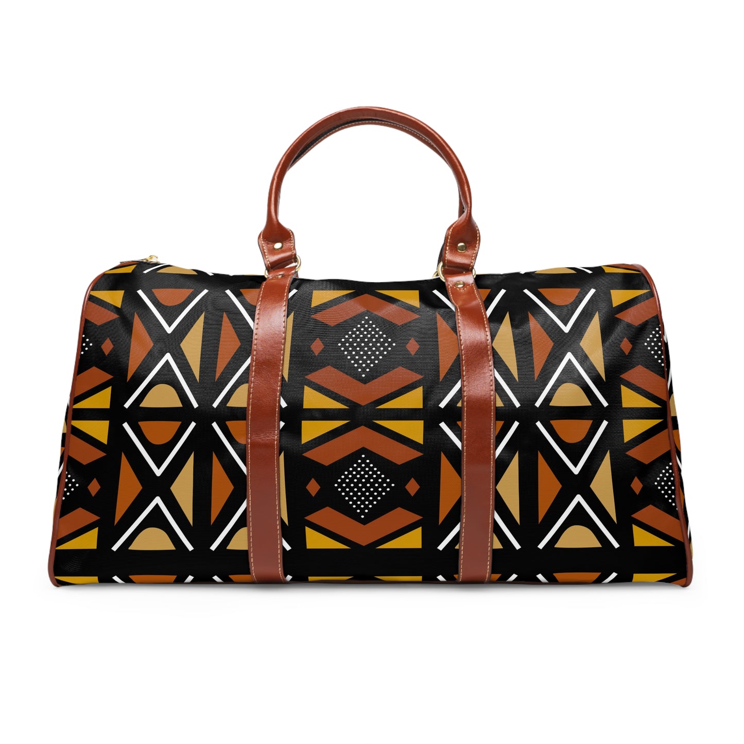 Mudcloth Inspired Waterproof Travel Bag