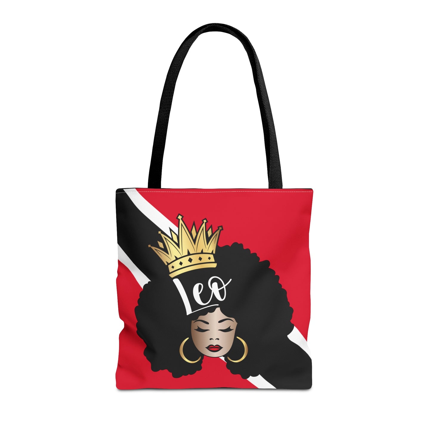 Trinidad Flag African American Woman Tote Bag | African Queen Bag | Black Girl Bag | Leo  Bag