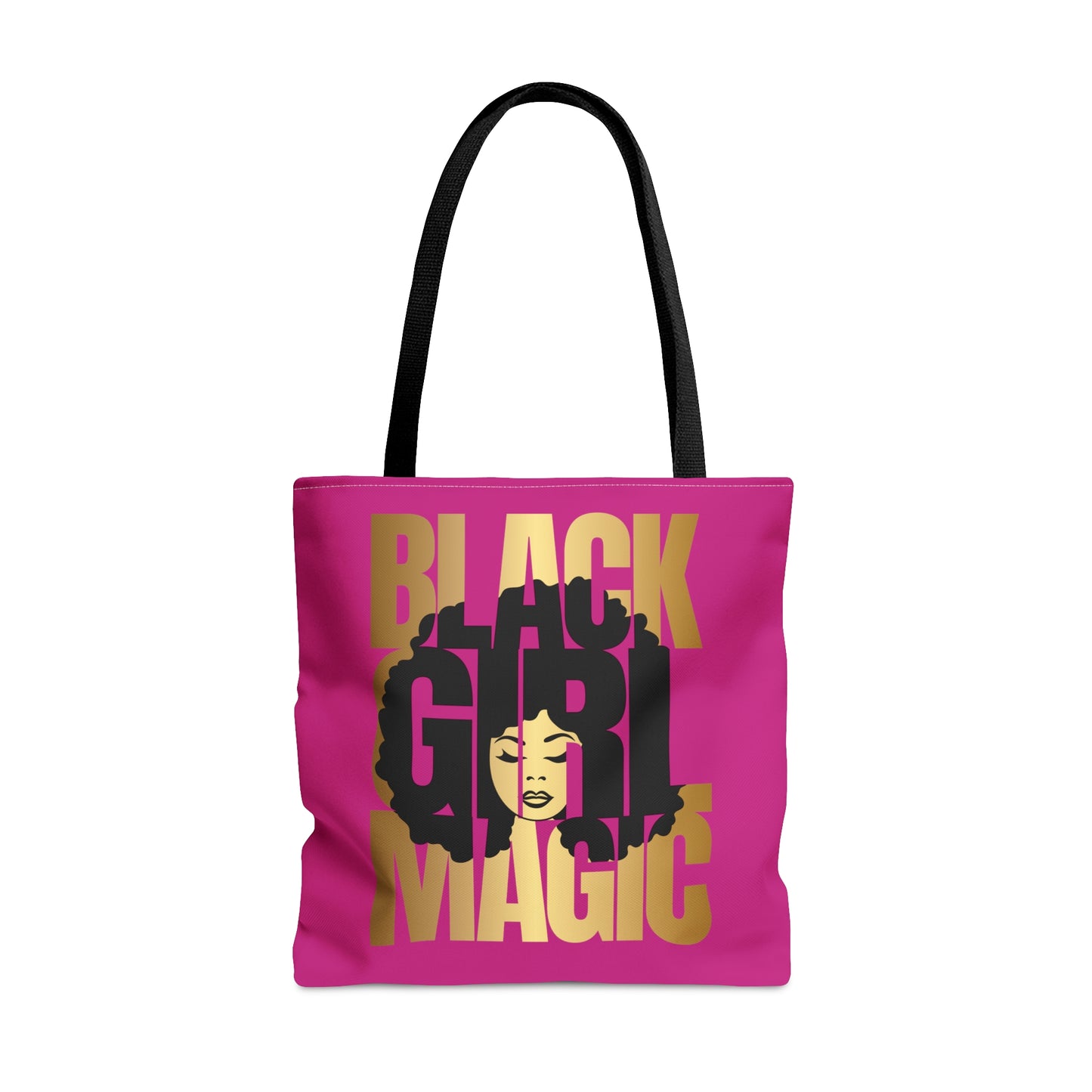 Pink Black Girl Magic Tote Bag