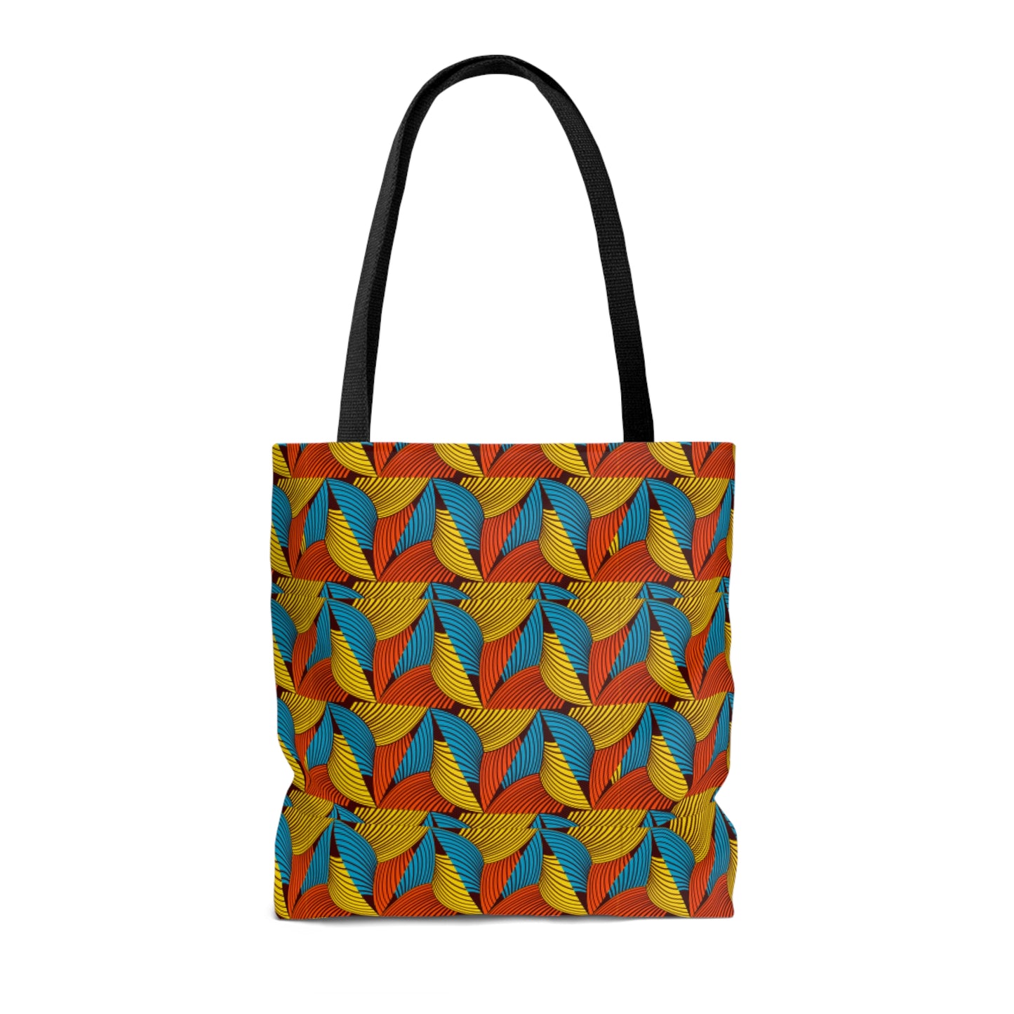 Orange Ankara Tote Bag
