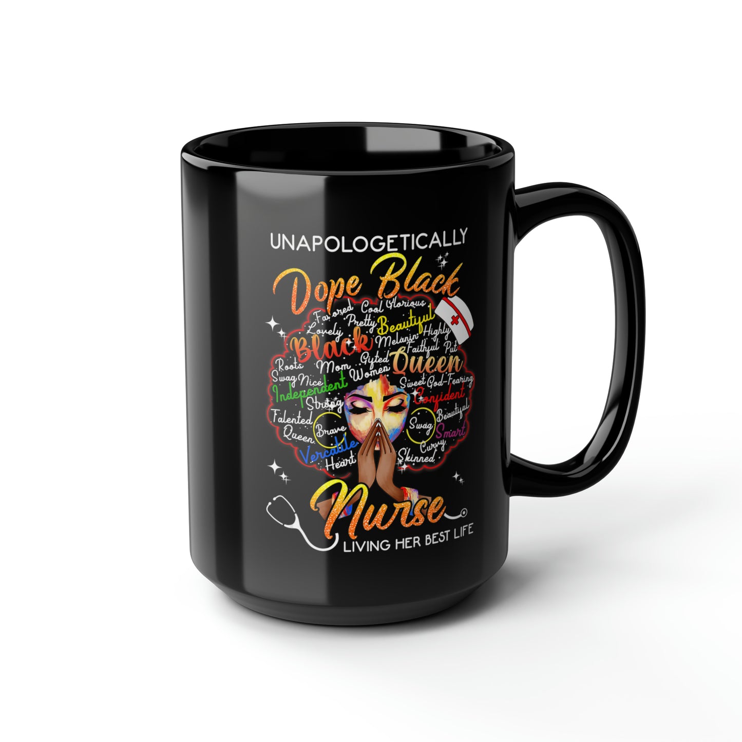 Dope Black Nurse Mug, 15oz