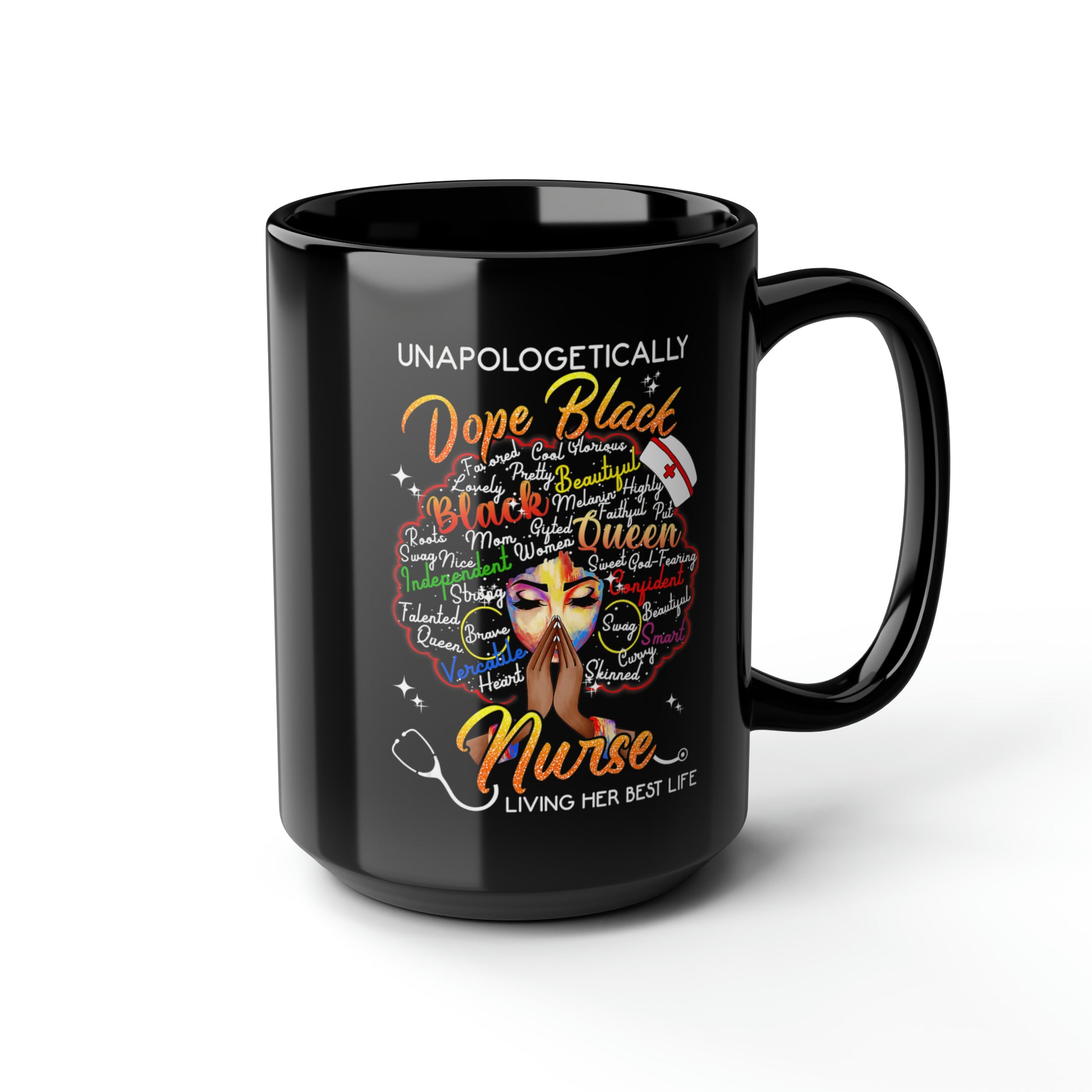 Dope Black Nurse Mug, 15oz