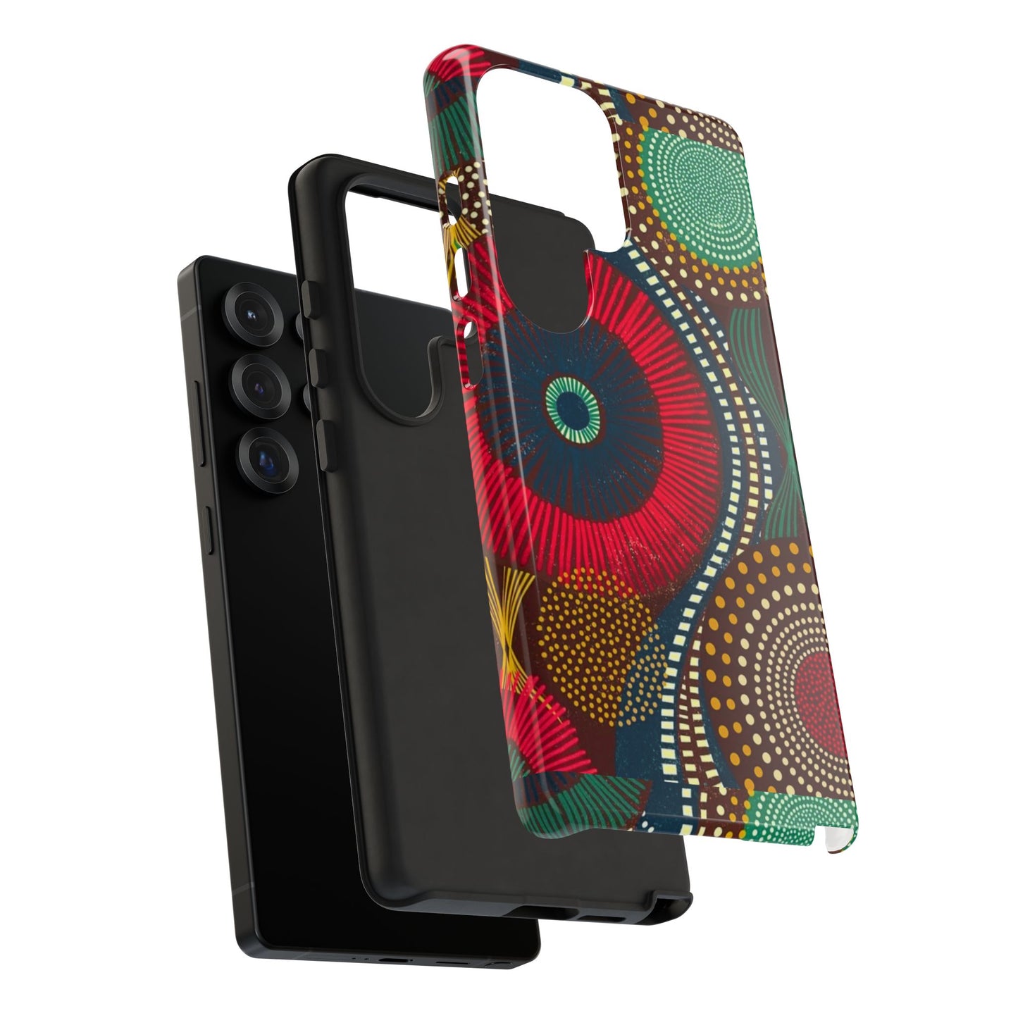 Ankara Pattern Phone Case, Stylish Mobile Cover, Unique Gift for Tech Lovers, Modern Design, Holiday Present