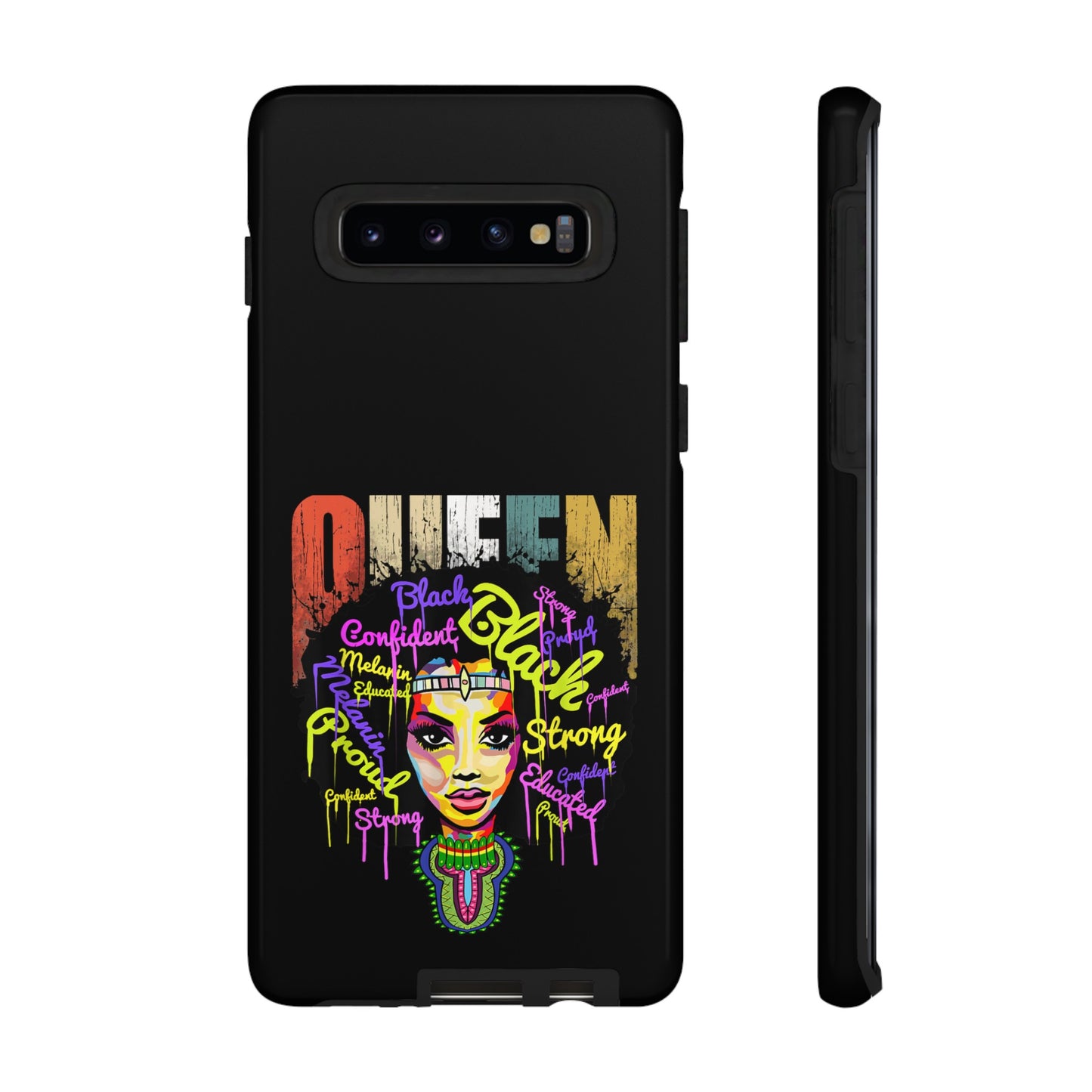 Black Queen Samsung Tough Cases | African Samsung Case | Afrocentric Samsung Case | Ankara Samsung Phone Case
