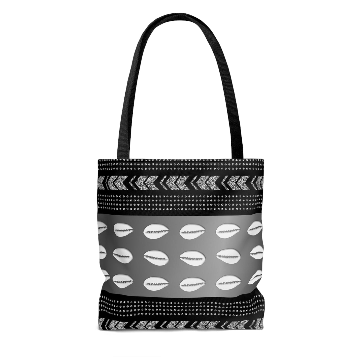 Cowrie Shell Mudcloth Inspired Tote Bag