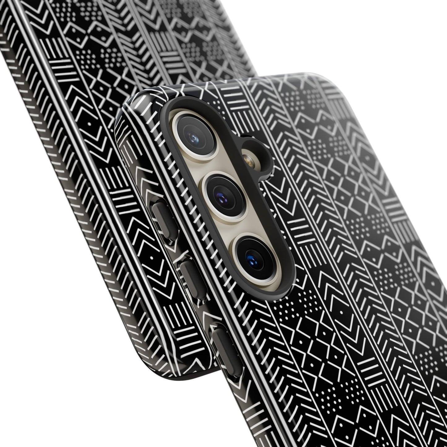 Black & White Mudcloth Samsung Tough Cases | African Samsung Case | Afrocentric Samsung Case