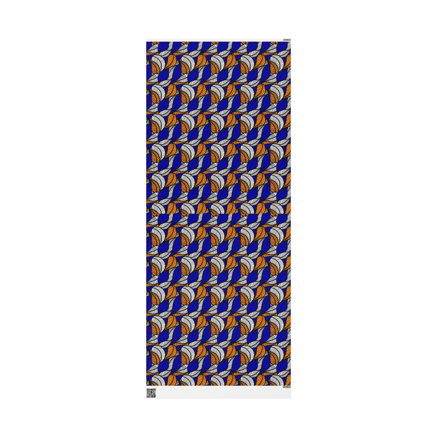 Blue Leaf Ankara Wrapping Papers | African Wrapping Paper | Afrocentric Wrapping Paper