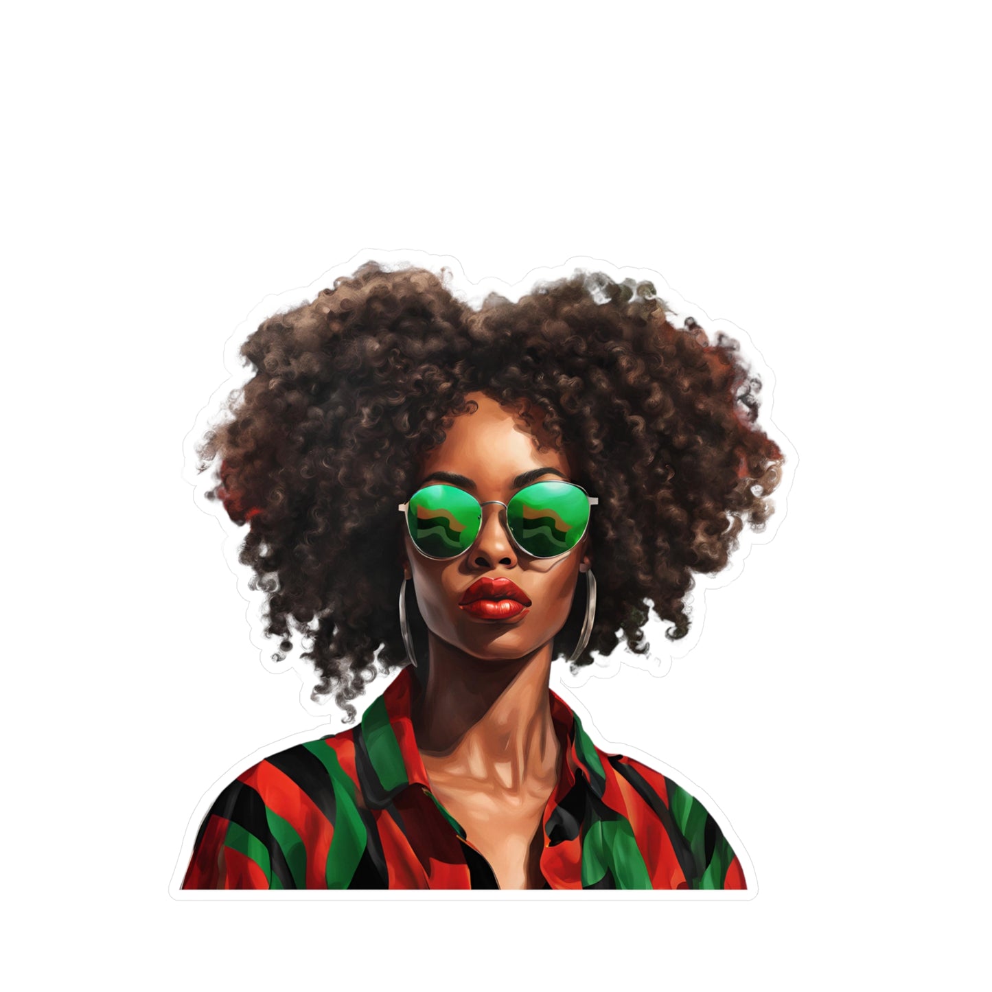 Juneteenth Queen Kiss-Cut Vinyl Decals