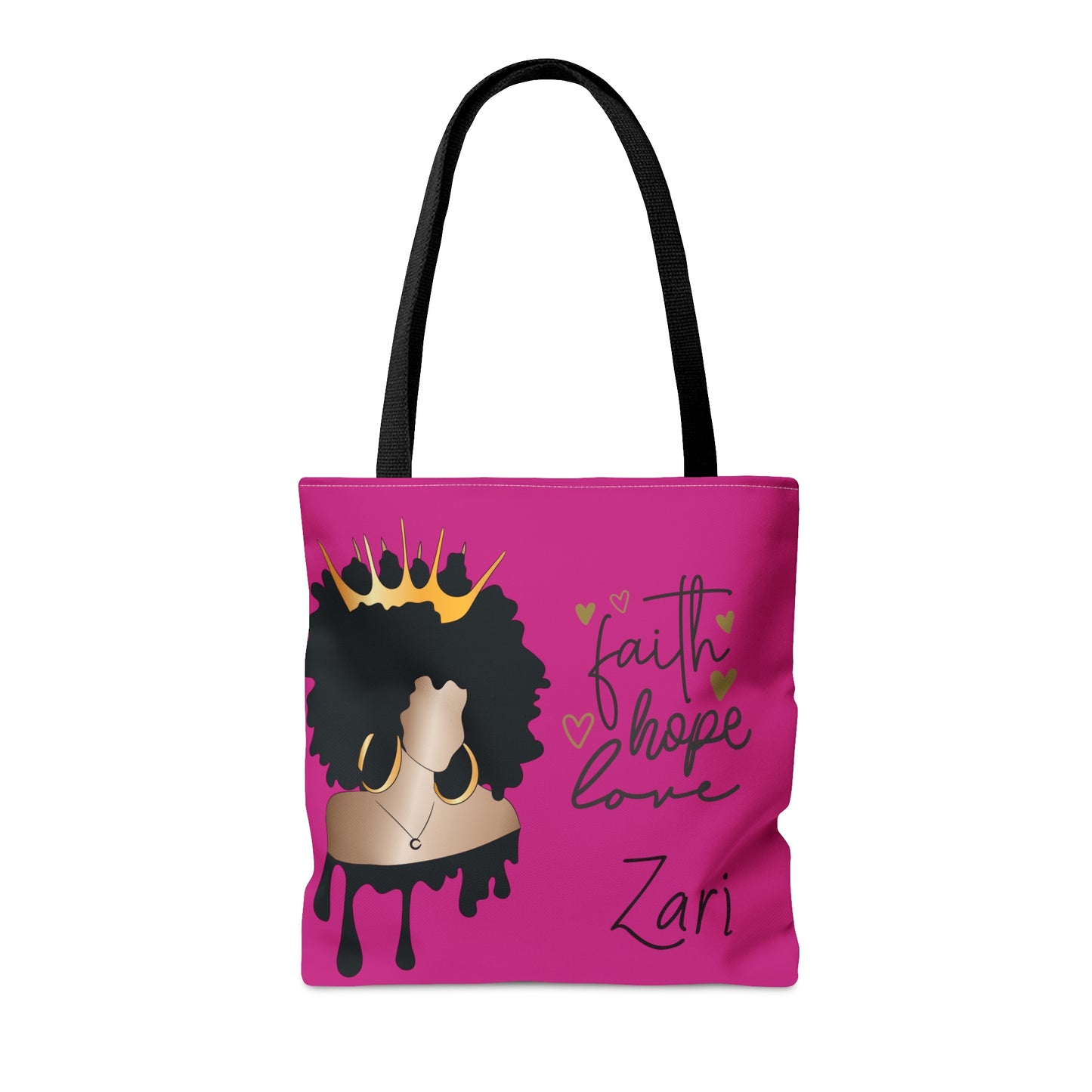 Personalized Faith...Hope...Love Tote Bag