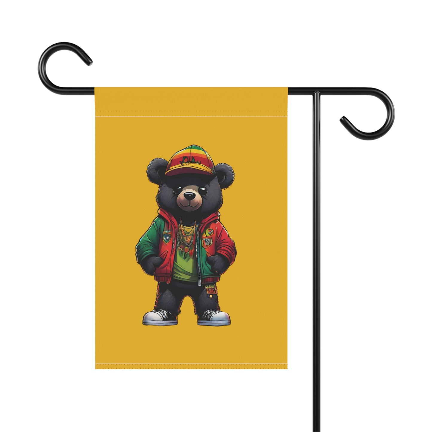Rasta Bear Flag | House Banner | Black Gifts | Rasta Gifts